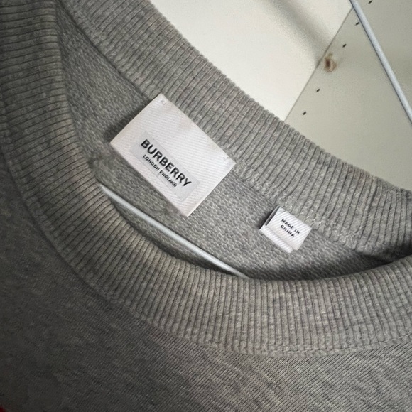Burberry crew neck Label cotton sweatshirt - Picture 4 of 4